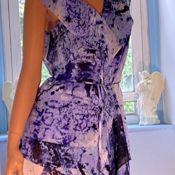 SIMPLY VERA WANG SUMMERY DRESS SIZE S BLUES LAVENDER STUNNING! - Picture 4 of 5